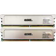 Pamięć DDR2 4GB 800MHz PC6400 Geil Silver 2x 2GB Dual Gwarancja