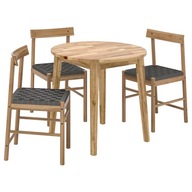 IKEA NACKANAS Stôl a 3 stoličky akácia 80 cm