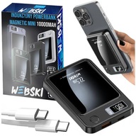 POWERBANK MAGNETYCZNY BEZPRZEWODOWY Z MAGSAFE 10000mAh 22,5W PD + kabel CC