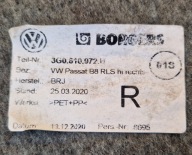mudguard rear part right PASSAT B8 3G0810972H original