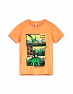 NOWA TAKKO bluzeczka DINOZAURY pomarańczowa 116