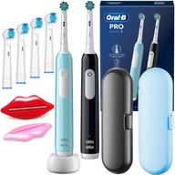 Elektrické zubné kefky Oral-B Pro  1 Duo Black Blue Set