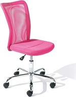 Inter Link Krzesło biurowe z kółkami w kolorze fuksji, 43/88/56 cm