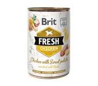 Brit Fresh Dog Cons Kurczak ze słodkim ziemniakiem 400g