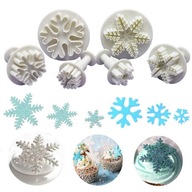 6 balíčkov vianočných formičiek na sušienky v tvare snehových vločiek