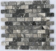 Mramorová mozaika Silver Leštená 2,3cm x 4,8cm