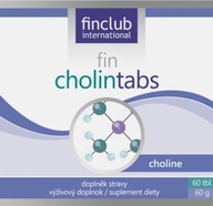 Finclub Cholintabs 60 tab. cholín - zdroj biologicky dostupného cholínu