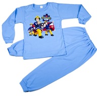 Chlapčenské pyžamo 104 Pyžamo modré Poľský Výrobca z bavlny 100%