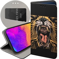 ETUI Z KLAPKĄ DO SAMSUNG GALAXY XCOVER 3 WZORY LEW LWY LWICA FUTERAŁ CASE