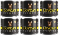 LOVCAT - Karma dla kota - KURCZAK 6x200g