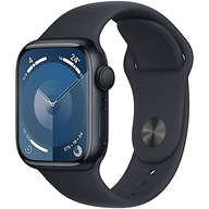 NOWY ORYGINALNY APPLE WATCH 9 45MM GPS SPORT MIDNIGHT M/L