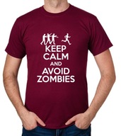 koszulka KEEP CALM AND AVOID ZOMBIES prezent