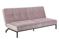 RÓŻOWA SOFA GLAMOUR, NOWOCZESNA, DO SALONU, METALOWY STELAŻ, 198 CM