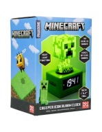MINECRAFT CREEPER – ÉBRESZTŐÓRA/ÓRA LED LÁMPÁVAL ÉS PALADONE HANGOKKAL