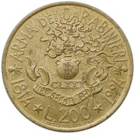 OLASZORSZÁG 200 LIRE 1994 RENDŐRSÉG ALKALMI PUSKÁK 23G4