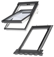 okno dachowe VELUX 3szyby GLU 0061 78x118 kołnierz