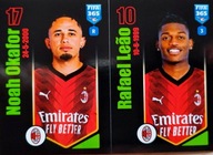 PANINI nálepky FIFA 365 2024 NÁLEPKA 354 a b MILAN OKAFOR LEAO