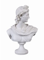 Popiersie Apollo Rzeźba Figura Biała