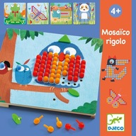 Mozaika Rigolo kolorowe obrazki gwoździki Djeco 4+