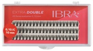 Ibra - EXTRA DOUBLE Kępki sztucznych rzęs - 10 mm