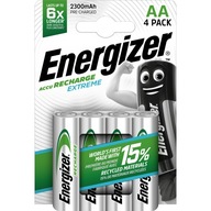 4x AKUMULATORKI ENERGIZER EXTREME AA R6 2300mAh