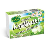 Drażetki Pudrowe Ksylitolki Zielone Jabłka 40g Aka