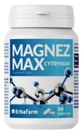 MAGNEZ MAX CYTRYNIAN witamina B6 Erbafarm 30 tabletek