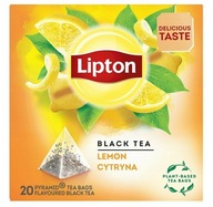 Herbata Czarna Lemon Cytryna Lipton Ekspresowa Piramidki 20 torebek