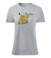 Koszulka Pikachu Pokemony damska szara L