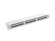 PATCH PANEL 24 PORT 1U 19" KAT.5E EKRANOWANY SZARY LANBERG