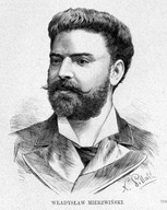 drzeworyt 1881 śpiewak Władysław Mierzwiński