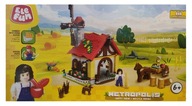 Nagy építőkocka szett Elefun VIDÁM FARM 848 db-os