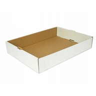 Tacka na ciasto biała 40x30x7 cm pudełko opakowanie karton na babeczki