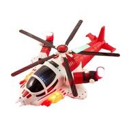 Vrtuľník so svetlami a simuláciou hudby Hračkárske lietadlo na hranie v stehnách