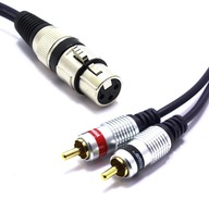 KABEL XLR ŻEŃSKI 2x WTYK RCA VITALCO MKR08 5m