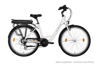 Rower elektryczny M-Bike E-CITY 728 biały 43cm 28" 2022