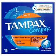 Tampony Tampax Compak Super Plus z aplikatorem 16 szt