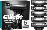 Gillette Mach3 Charcoal Wkłady do maszynki 5 szt.