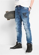 SPODNIE JEANSOWE BONPRIX 128