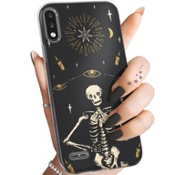 ETUI DO LG K22 WZORY CZASZKA SZKIELETY MEMENTO MORI GOTYK SURREALIZM CASE