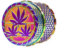 DUŻY MŁYNEK GRINDER METAL CBD THC MARIHUANA NIE SKRĘCANY MAGNETYCZNY