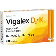 VIGALEX D3+K2 ODOLNOSŤ A SILNÉ KOSTI 60 TABLIET