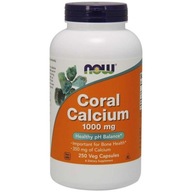 Now Foods Coral Calcium 1000 mg Vápnik z koralov Zdravé kosti 250 kaps