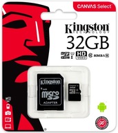 Karta pamięci KINGSTON microSDHC 32GB CSP Adapter