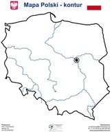 Magnetická tabuľová podložka MAPA POĽSKÝ OBRYS