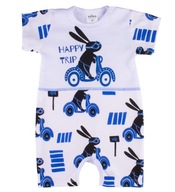 Rampers niemowlęcy bawełniany HAPPY TRIP r. 62