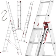 Hliníkový rebrík 3x11 multifunkčný PRO 150kg