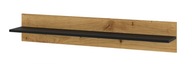 Závesná polica ANETTE A 115 cm dub artisan / čierny mat