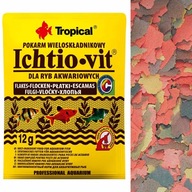 Tropical Ichtio-vit 12g uniwersalny pokarm płatki