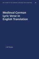 Medieval German Lyric Verse in English